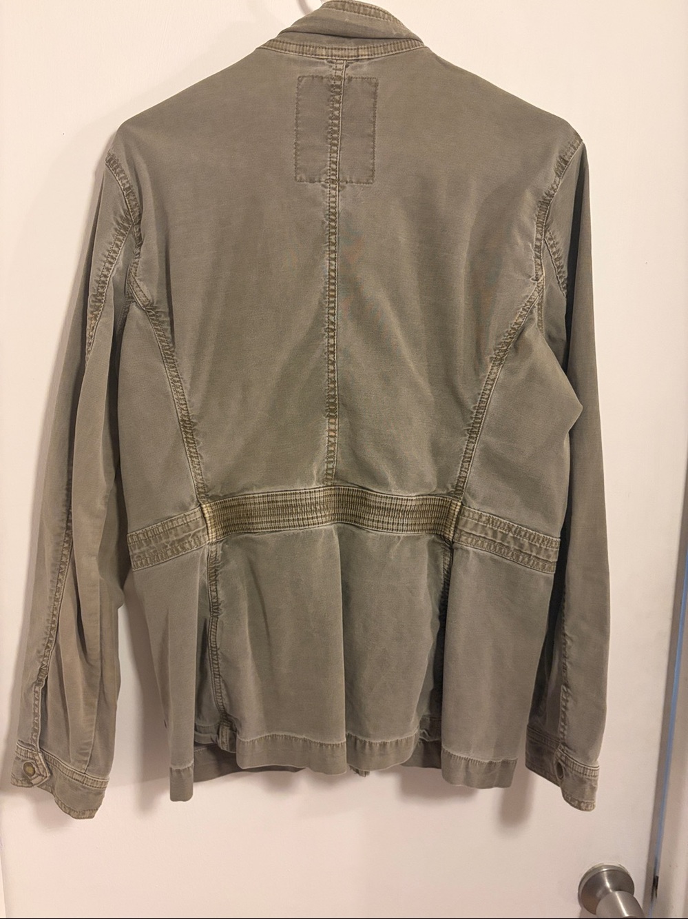 Lucky Brand Olive Utility Jacket with Front Pockets LARGE - Picture 7 of 9